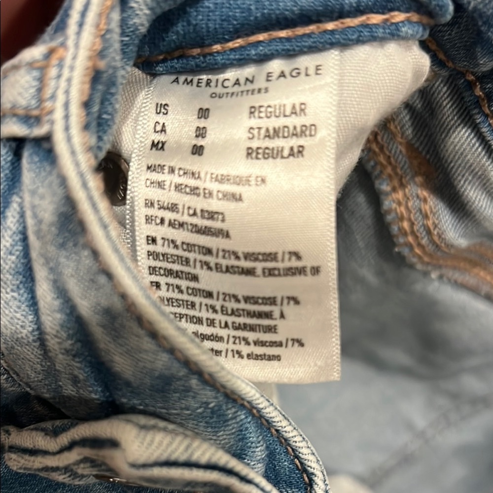 Distressed Blue Flare Jeans - Picture 4 of 4